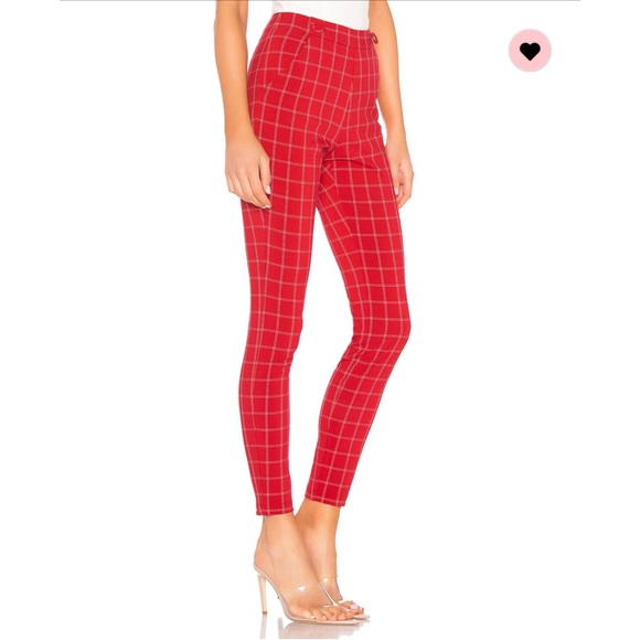 h:ours Darling Pant in Red & White S Revolve - Picture 3 of 4